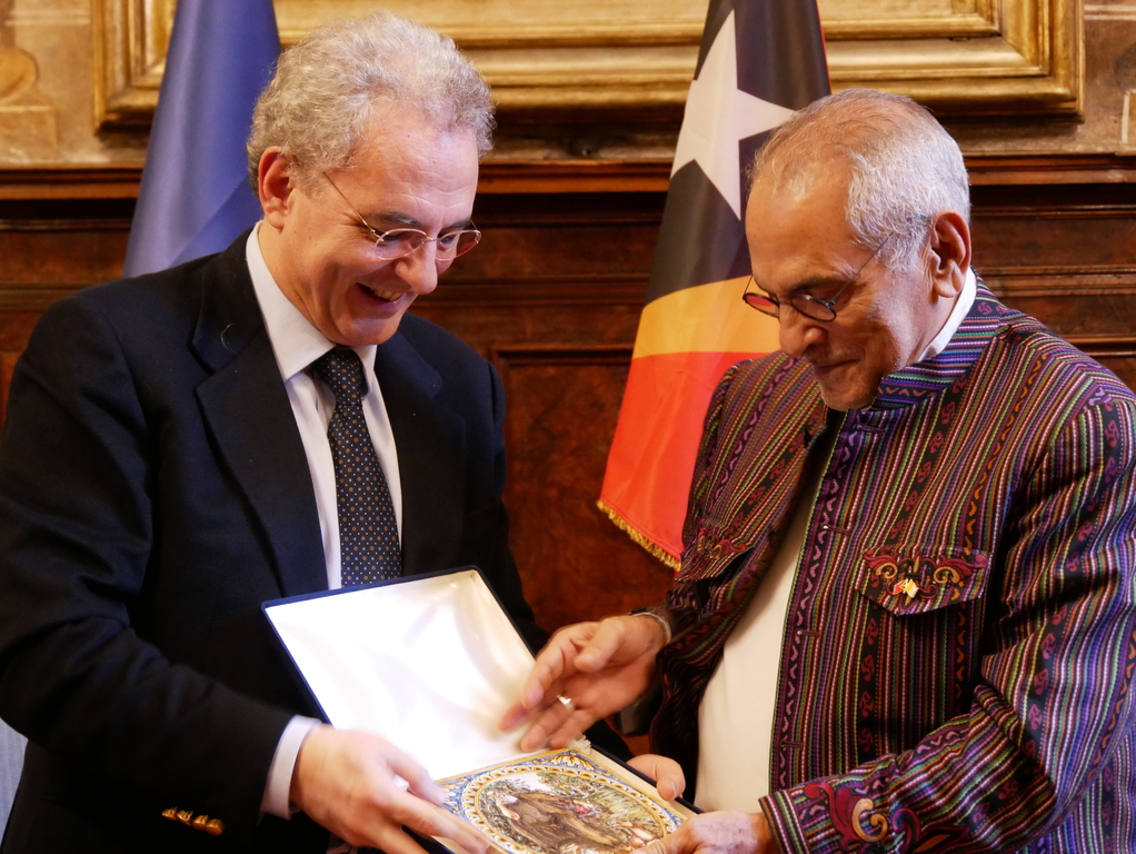 Working on conflict resolution in an increasingly unstable world. Ramos Horta, President of Timor Leste and Nobel Peace Prize laureate, at Sant'Egidio